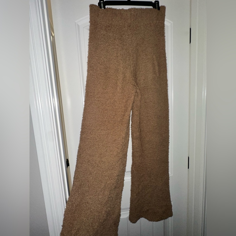 Skims Cozy Brown Fuzzy Pants